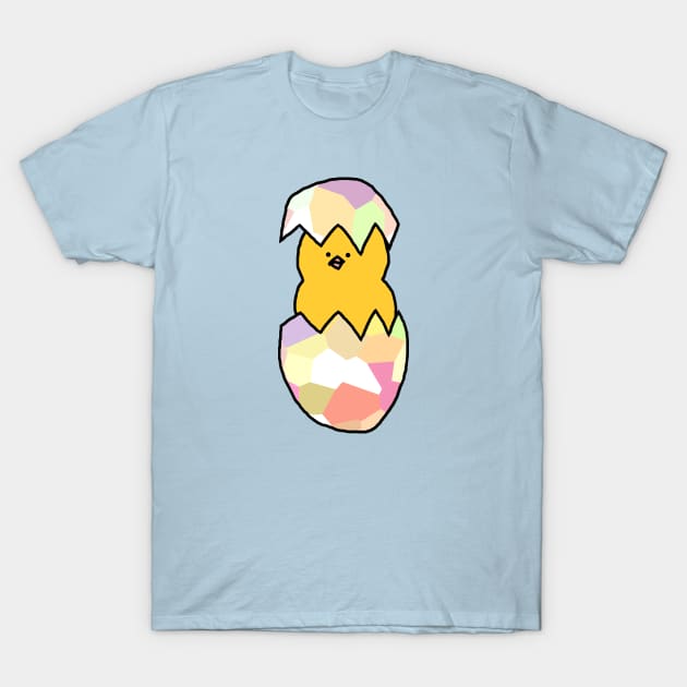 Cute Baby Chicken in Easter Egg T-Shirt by ellenhenryart